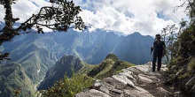 Guia de caminhada na montanha Machu Picchu