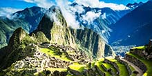 Quais são as montanhas em Machu Picchu?